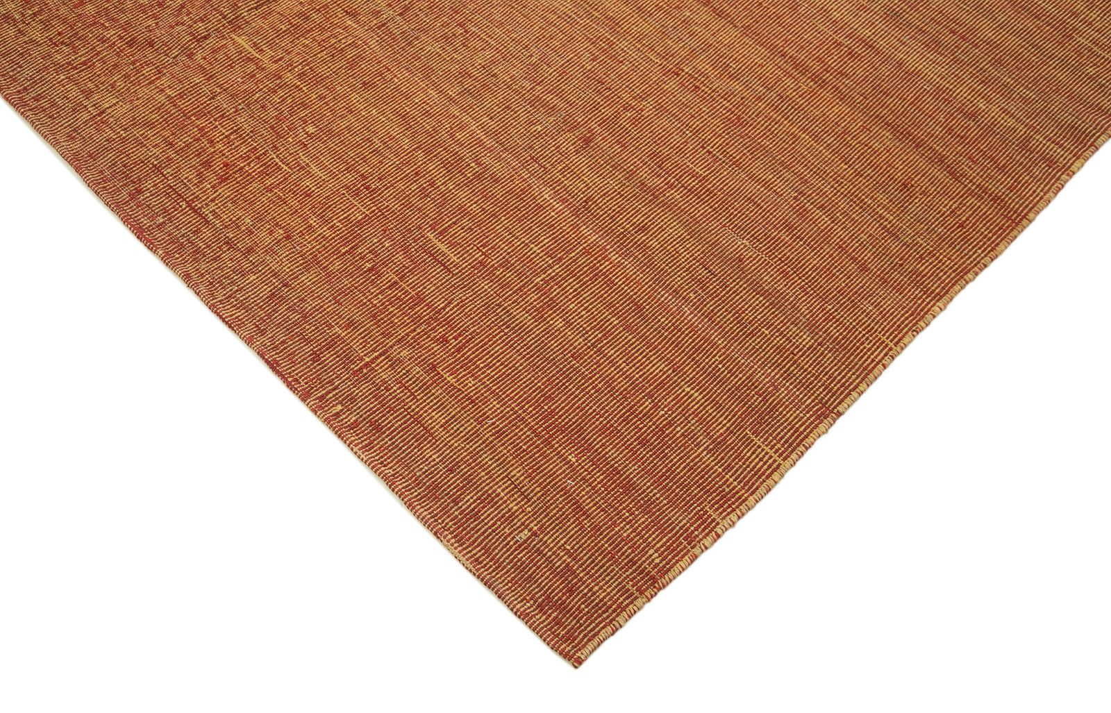 Tapis Kilim contemporain orange, 6x9 photo Textiles