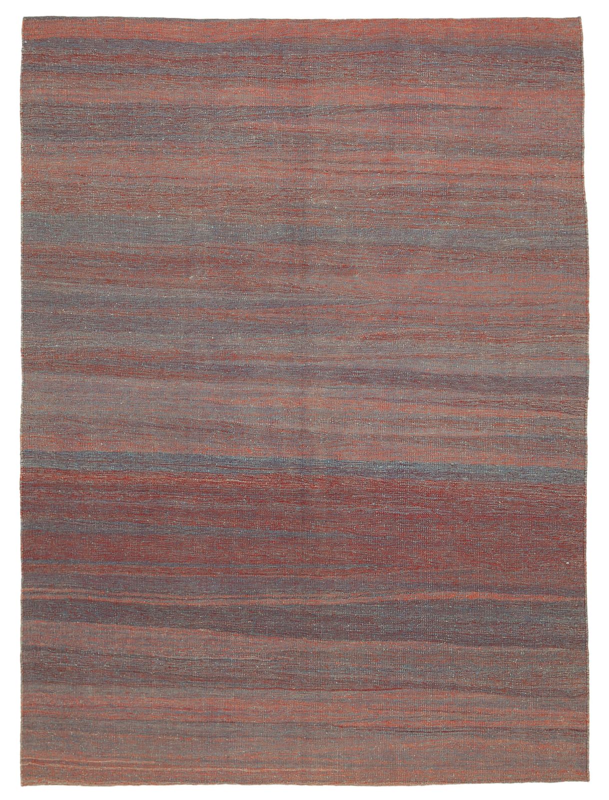 Tapis Kilim contemporain rouge 7x10