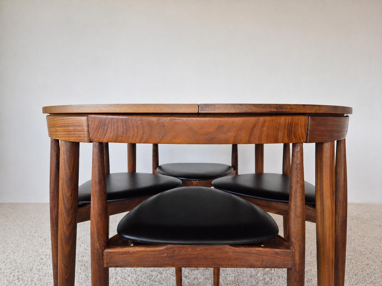 Furniture Roundette Teak Extendable Dining Set By Hans Olsen For Frem Røjle, Denmark 1960s photo