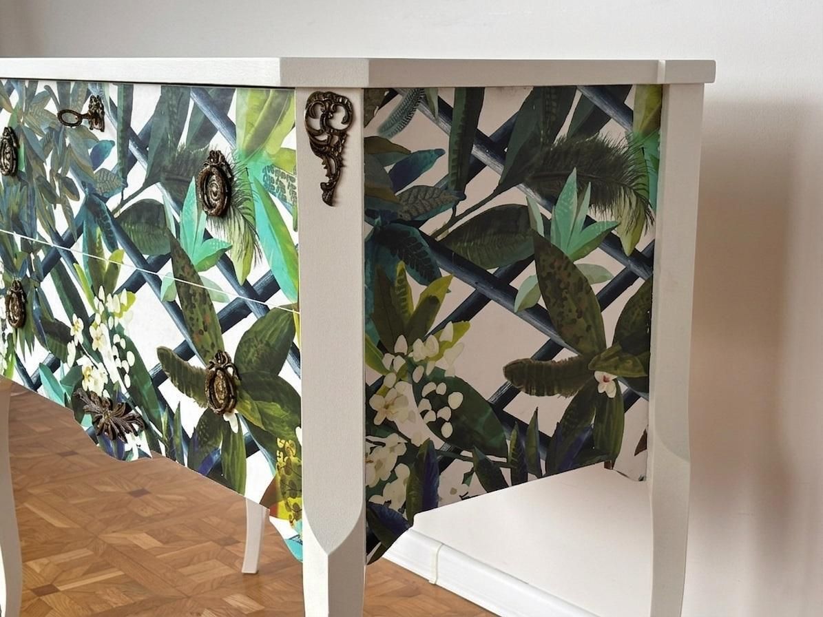 Gustavian Chest With Christian Lacroix Print photo Furniture