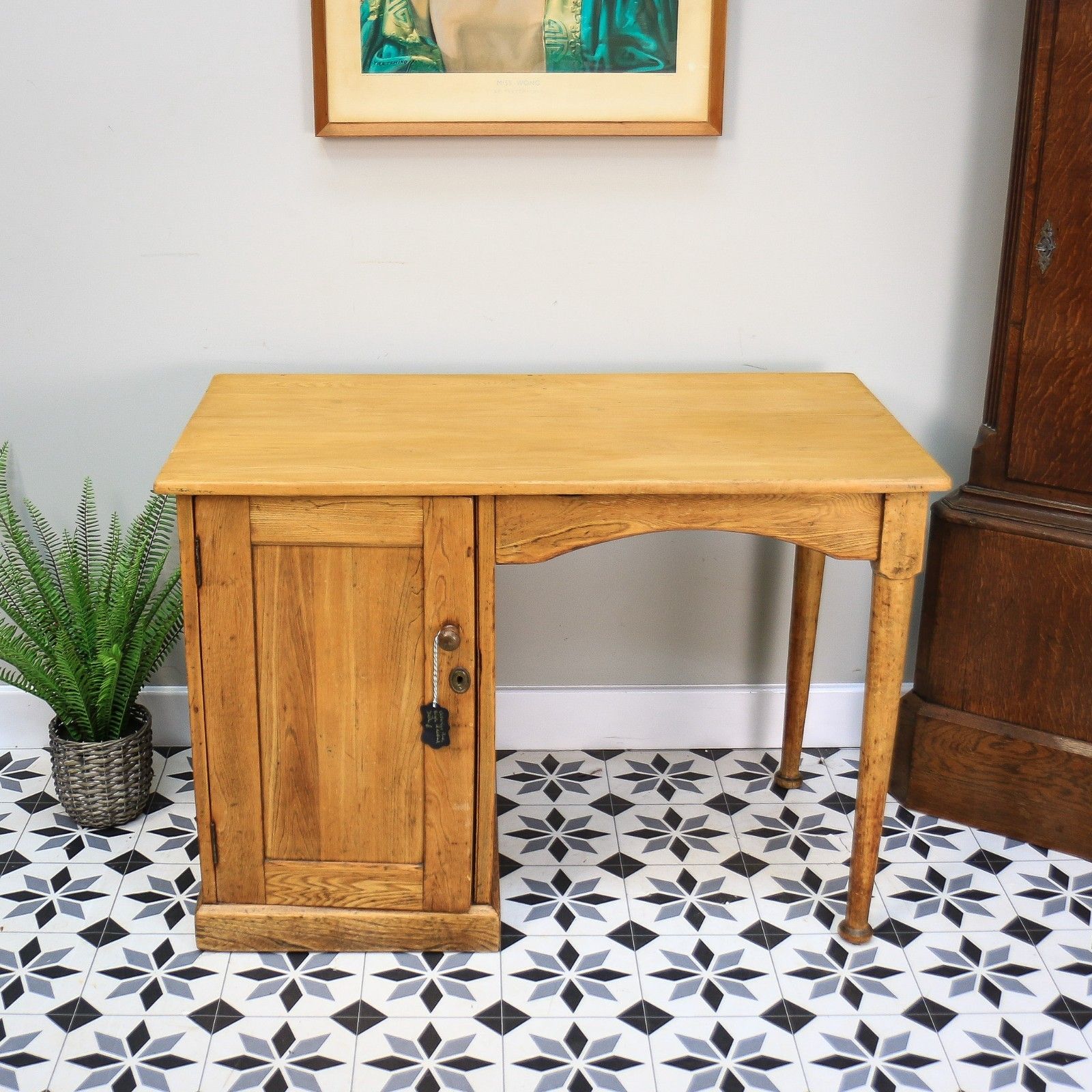 Desk Pine Single Pedestal Desk King George V photo buy
