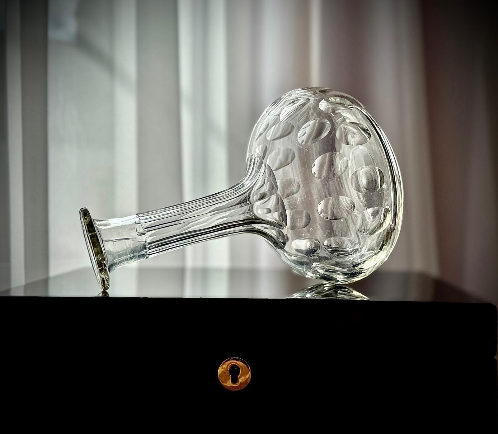 photo for sale Victorian Shaft And Globe Glass Decanter, C.1880