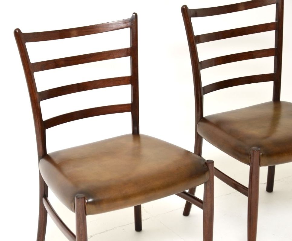 Pair Of Danish Rosewood And Leather Chairs By Johannes Andersen photo Furniture