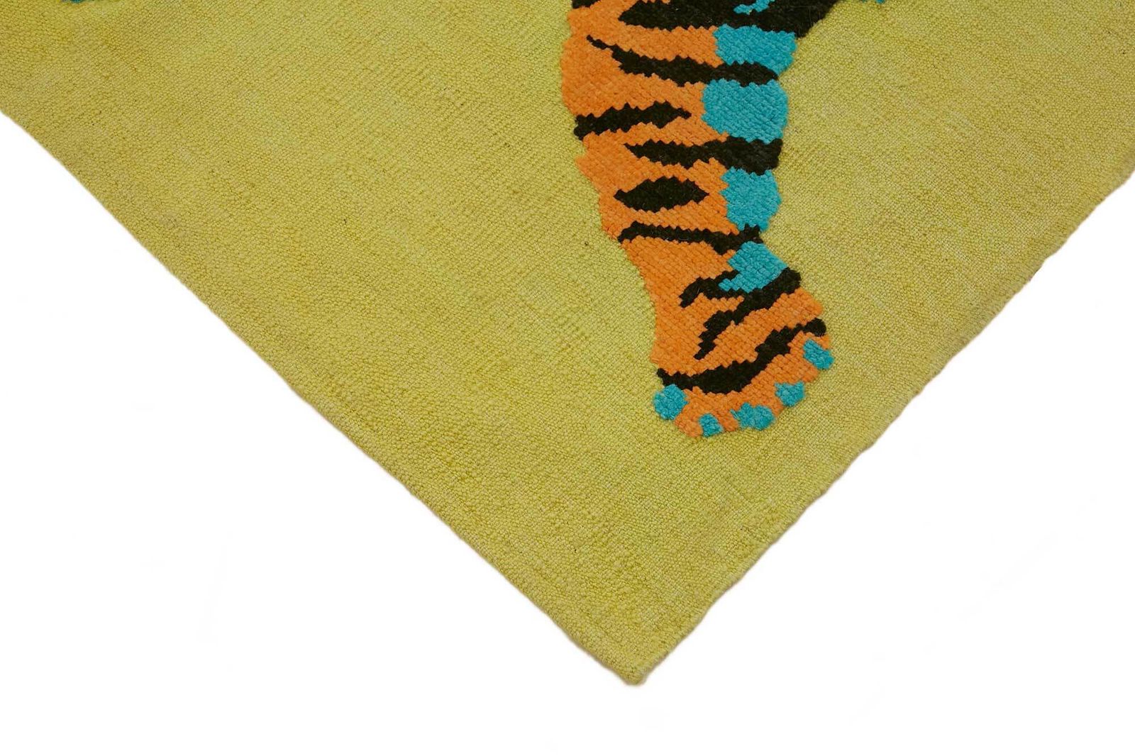 Tapis Oushak tigre noué à la main 5x7   46681 photo Textiles