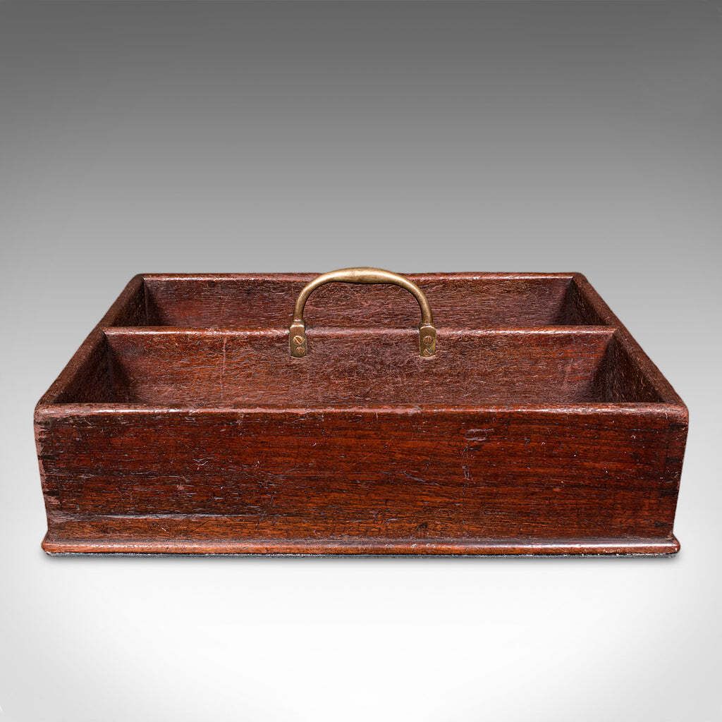 Antique Housemaid's Duty Carry, English, Work Box, Tray, Country House, Georgian photo Home Decor