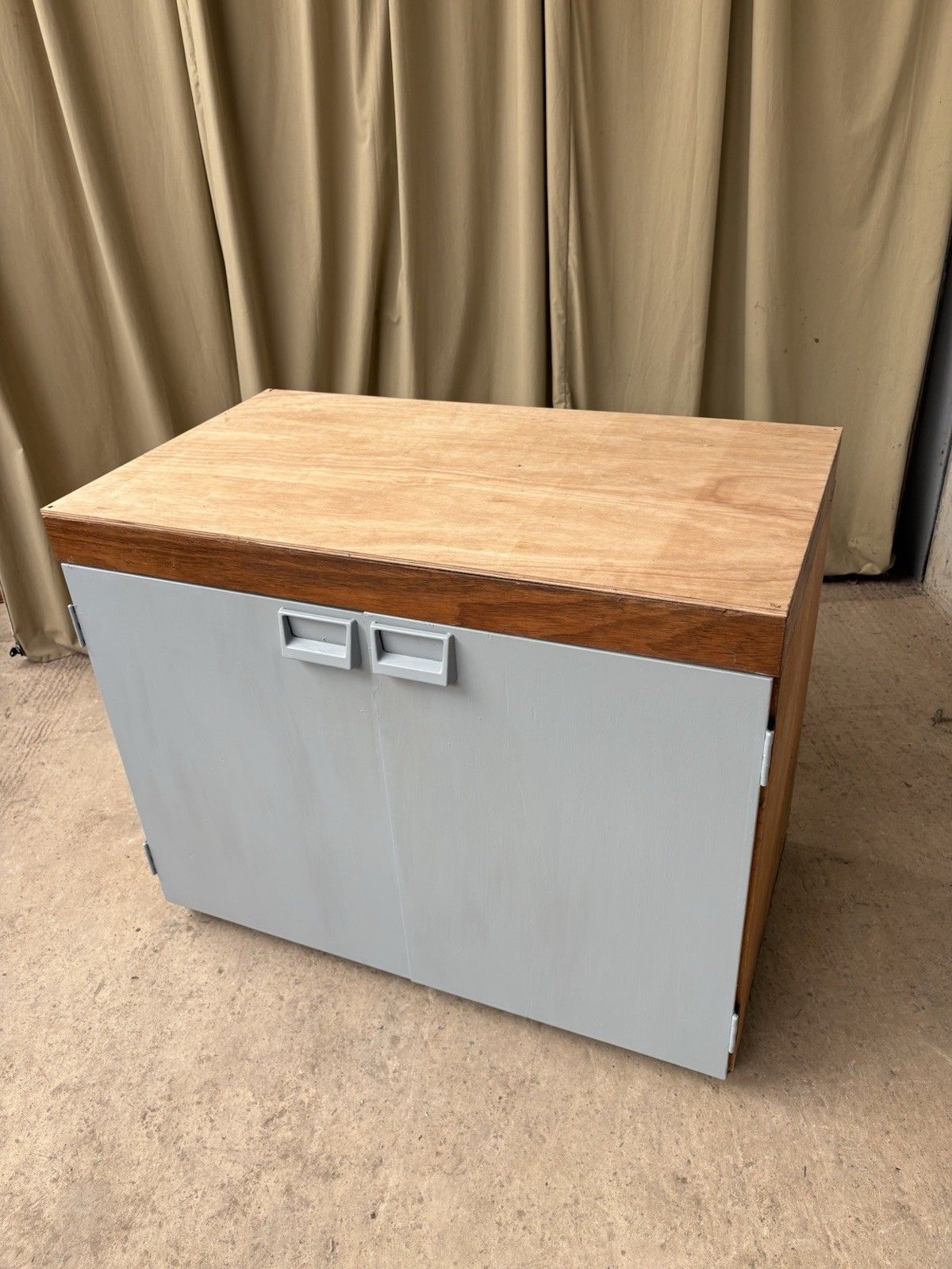 Vtg Mid Century Esa Esavian School Media Cabinet Sideboard Retro R1166 photo vintage