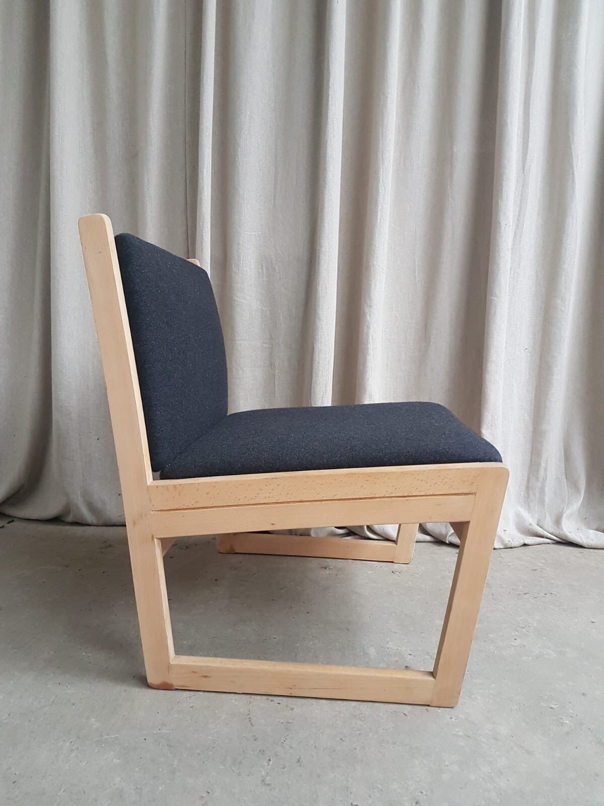 Vtg Mid Century Danish Wool Scandi Chair By Kvetny & Sønners Stolefabrik #398 photo buy