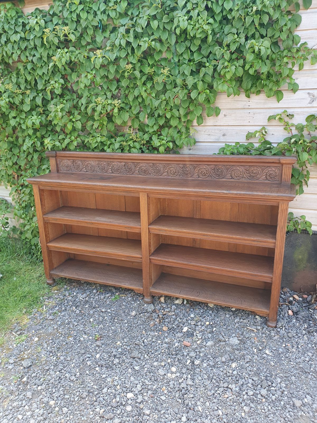 Pair Of 19th Century Oak Bookcases 6' Wide photo buy