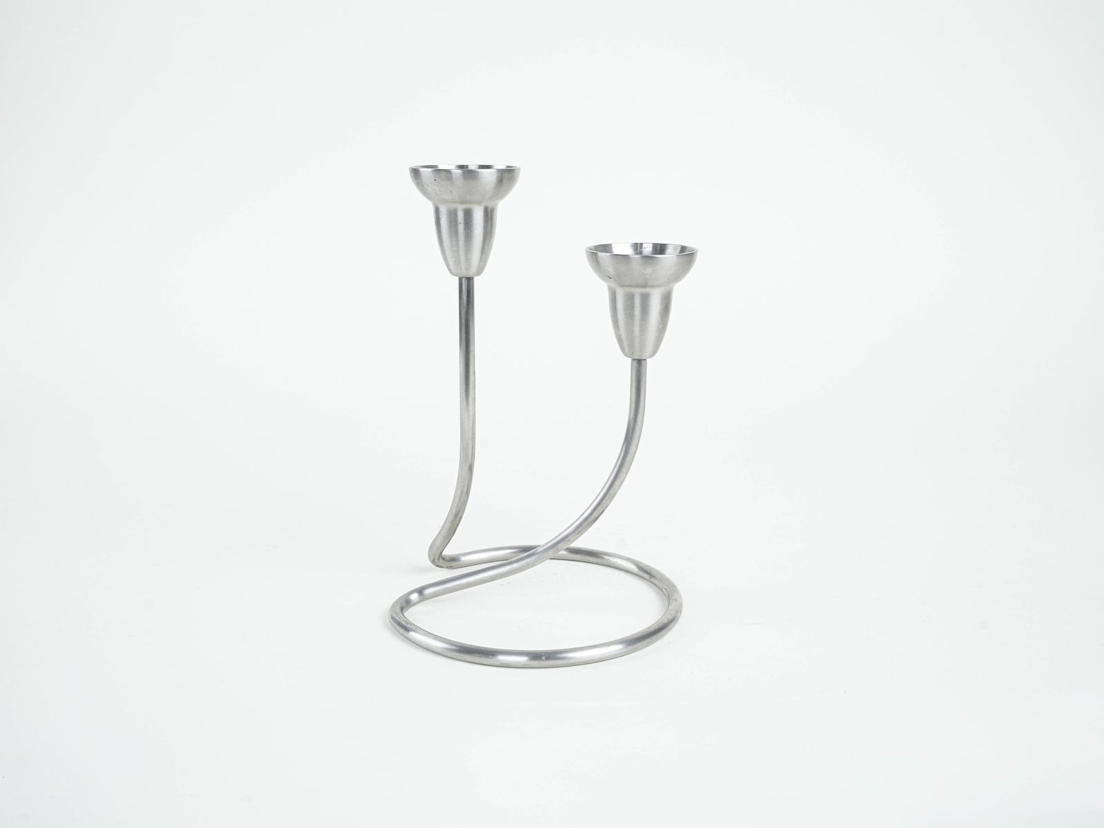 Steel Candlestick, Danish Design, 1970s, Manufactured By Georg Jensen photo furniture