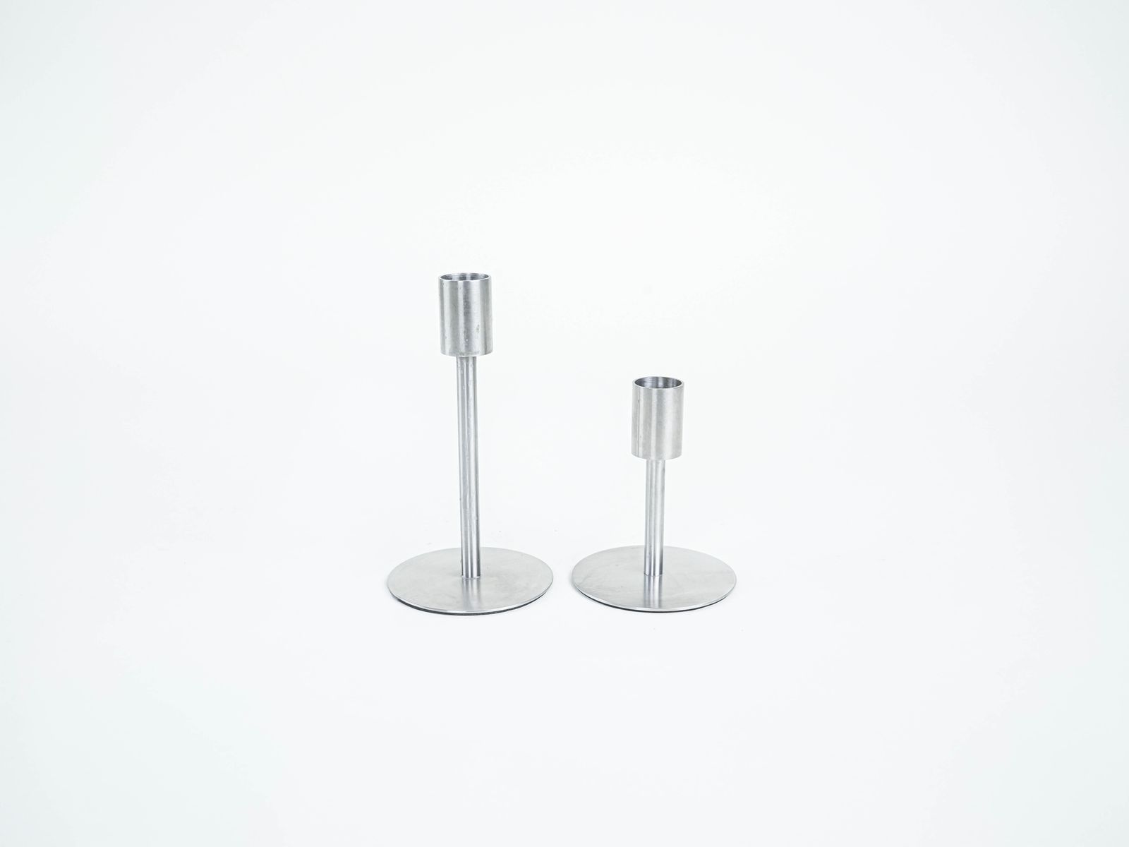 Set Of Metal Candlesticks, Danish Design, 1970s, Made In Denmark photo furniture