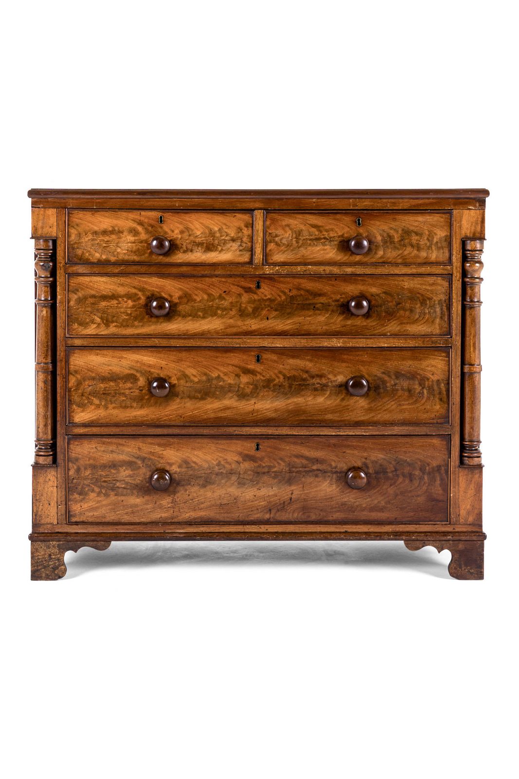 Victorian Flamed Mahogany Chest Of Drawers