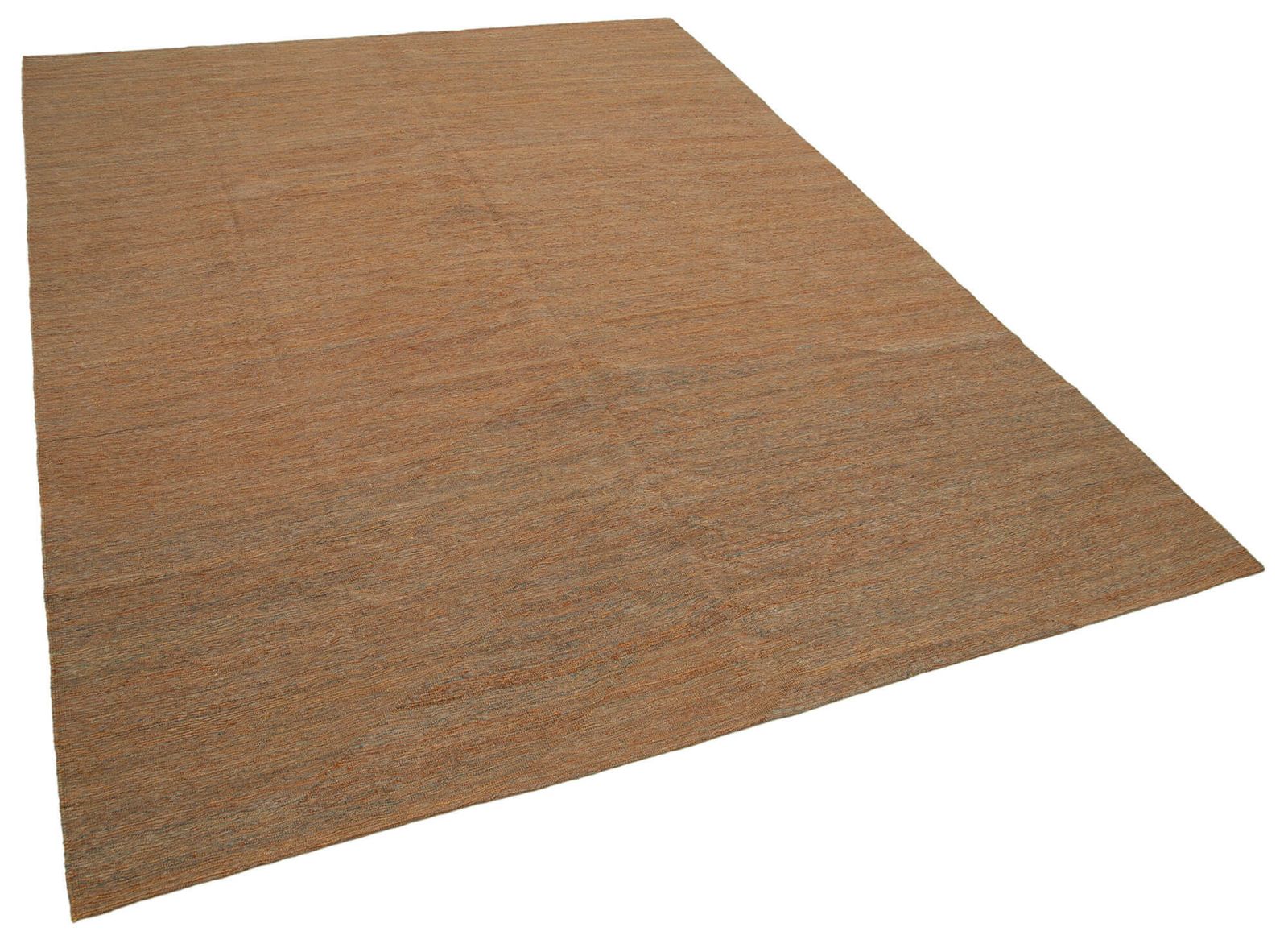 9x11 Orange Contemporary Kilim Rug photo furniture