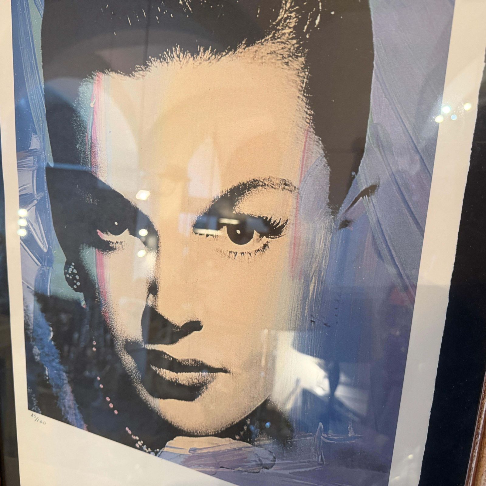 21st Century Framed 45/100 Judy Garland Lithography By A. Warhol photo Art
