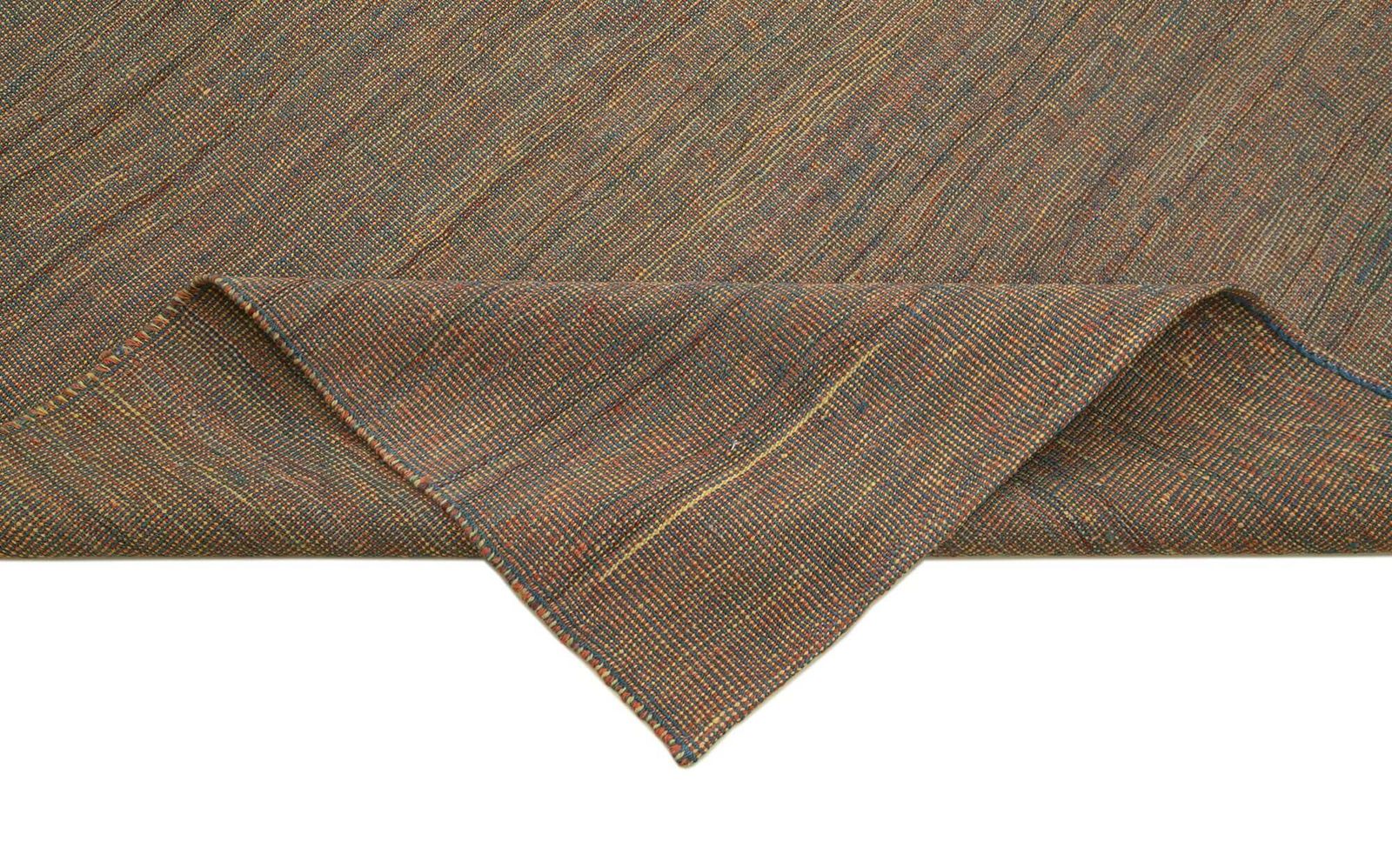 8x10 Brown Contemporary Kilim Rug photo vinterior