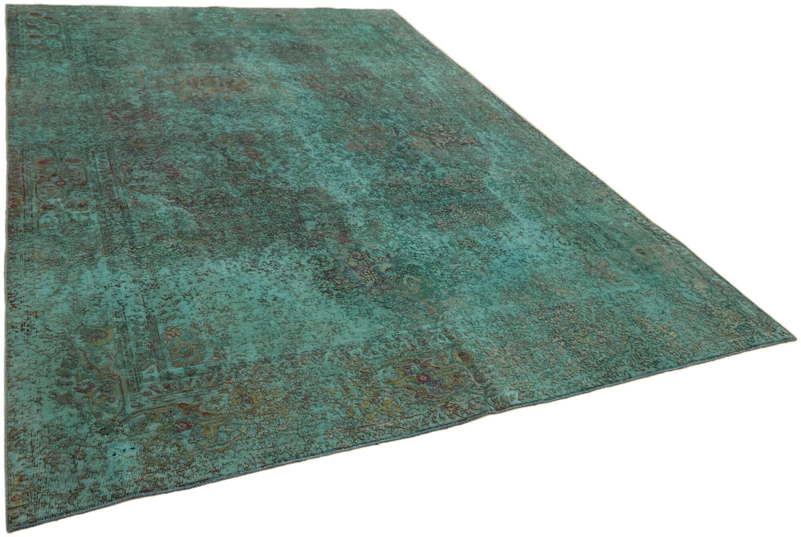 Tapis grande surface turquoise surdyé, 8x11 photo furniture