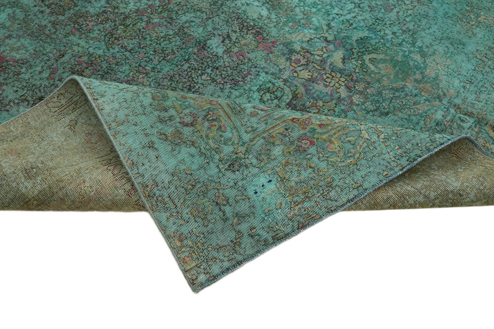 Tapis grande surface turquoise surdyé, 8x11 photo vinterior