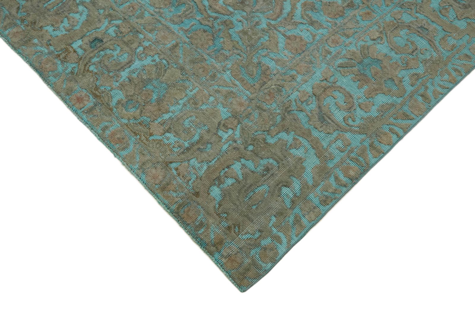 Tapis grande taille turquoise overdyed 10x12 photo Textiles