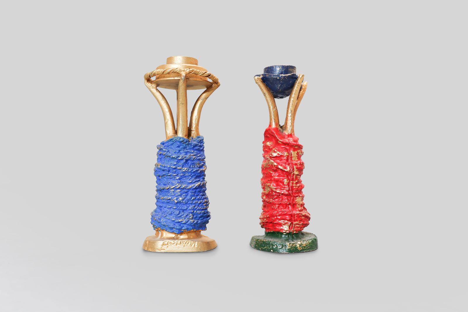 Bougeoir en bronze doré Pierre Casenove pour Fondica, France, années 1990 photo for sale