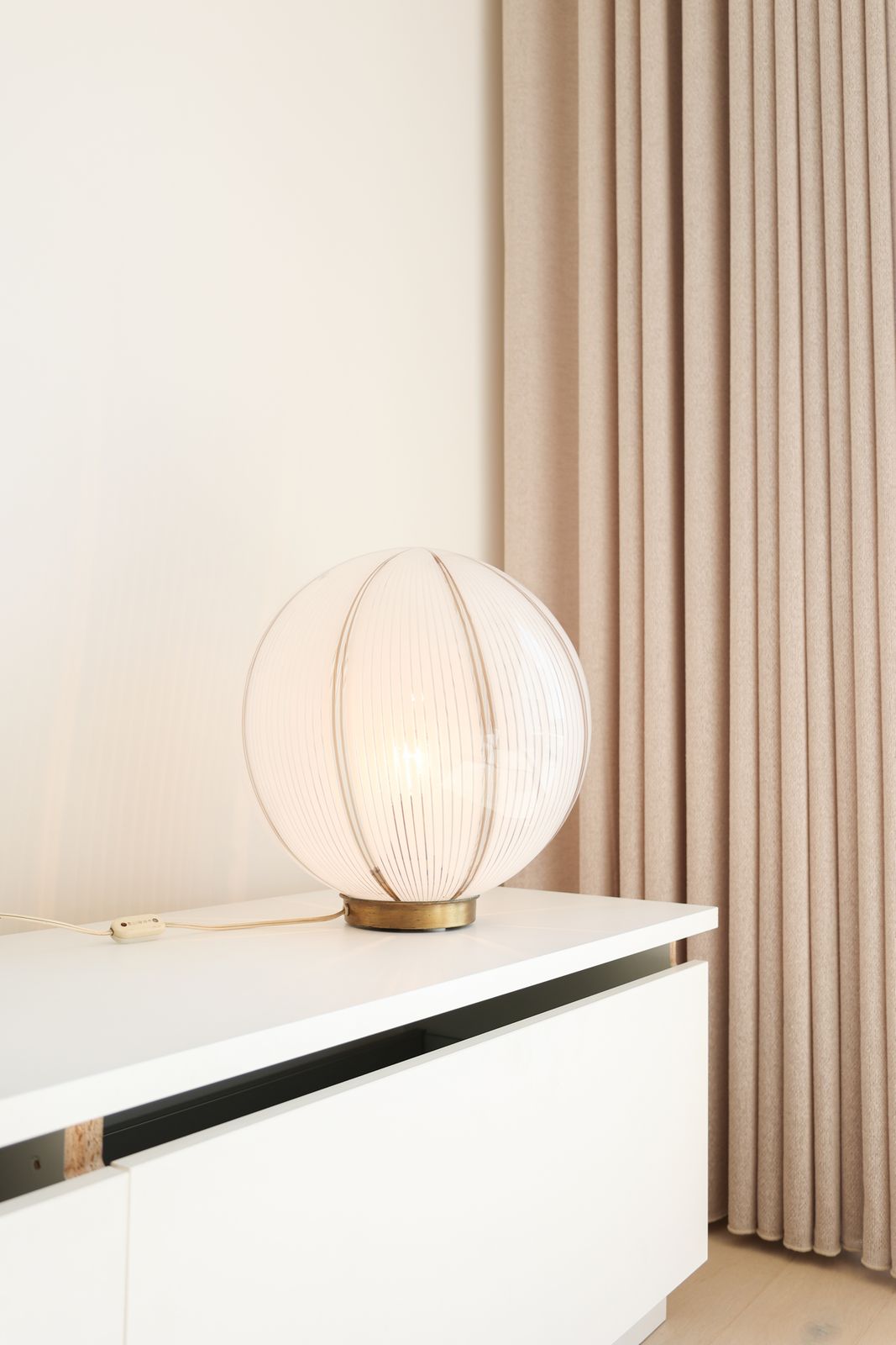 Vintage Swirl Murano Table Lamp, 1970s photo buy