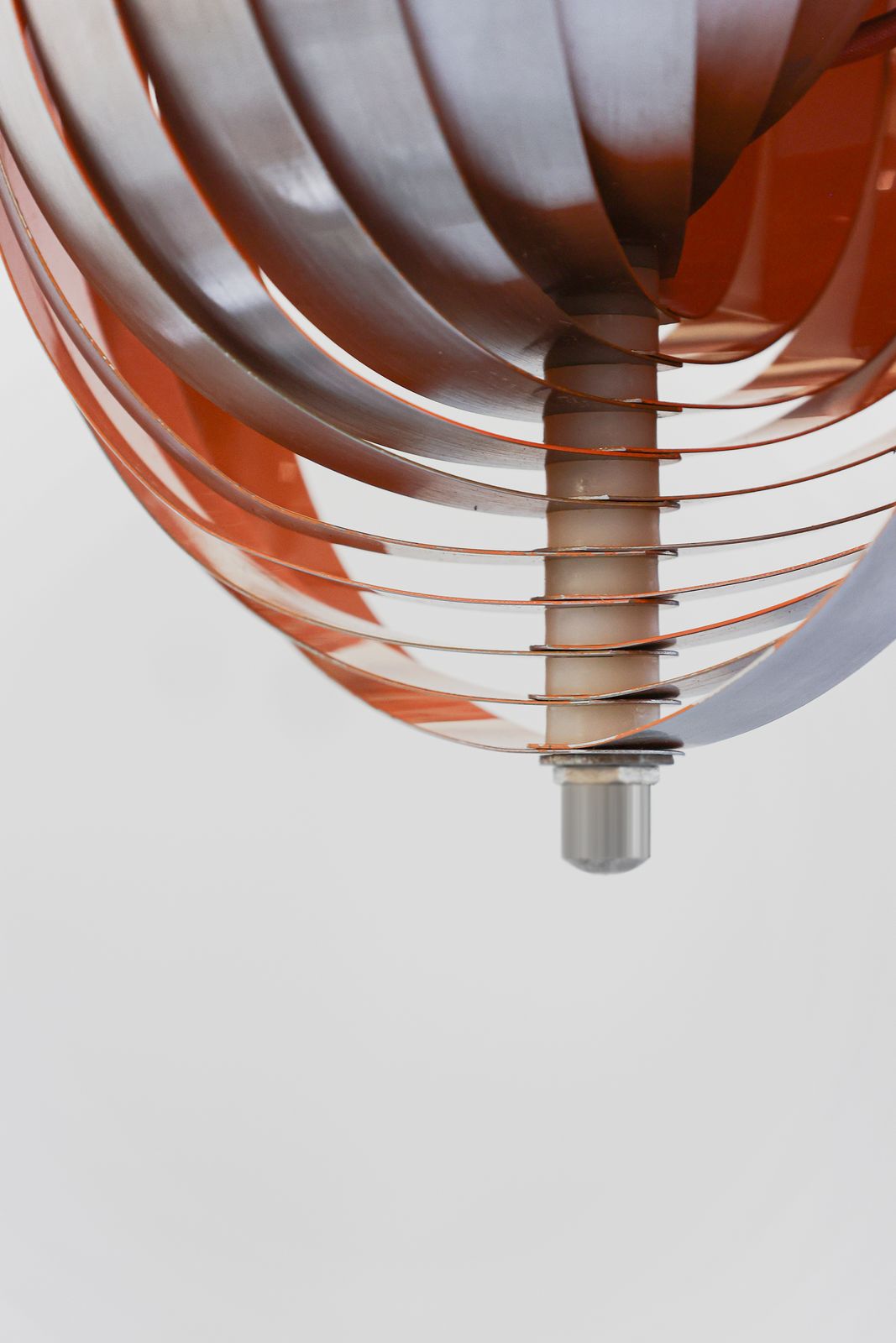 861.0 Lampe suspendue Space Age à spirale cinétique, Belgique, années 1980. photo