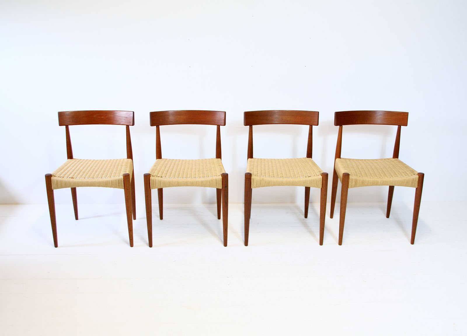 Danish Dining Chairs By Arne Hovmand Olsen   Mogens Kold 1960s photo Furniture