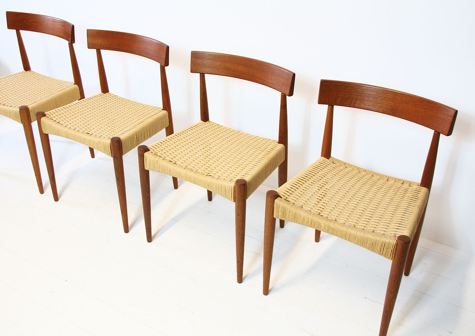 1795.0 Danish Dining Chairs By Arne Hovmand Olsen   Mogens Kold 1960s photo