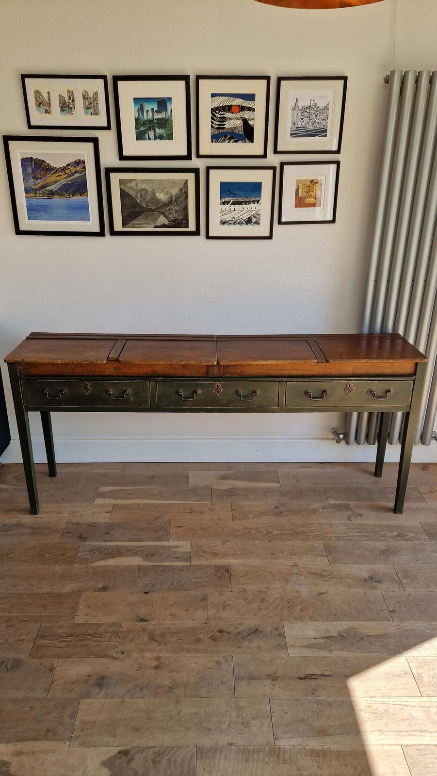 Furniture Dresser Base/ Sideboard/ Constructed With Vintage School Desks photo