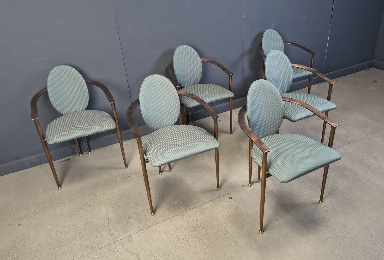 photo furniture Post Modern Dining Chairs By Belgochrom, Set Of 6   1980s