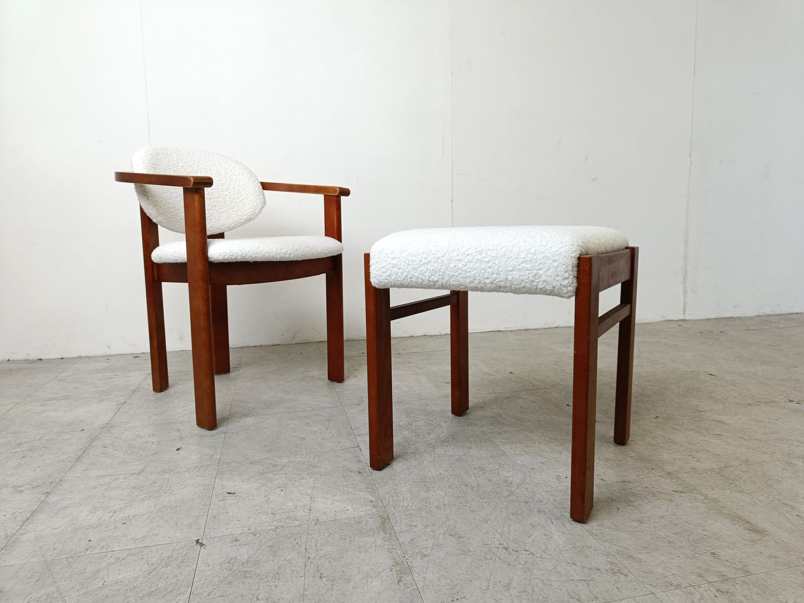 Vintage Armchair With Footstool, 1960s photo buy