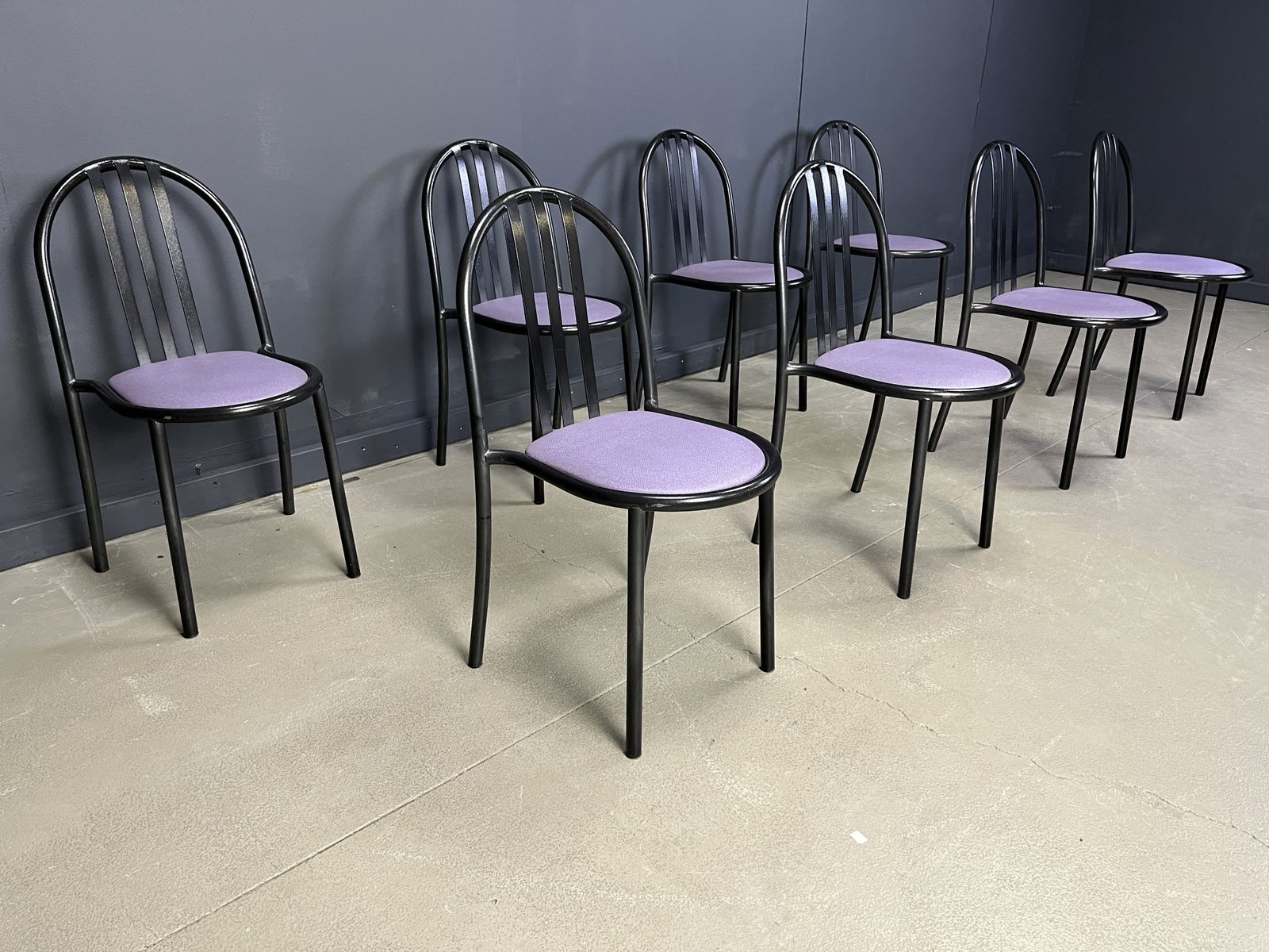 photo furniture Set Of Nr 222 Chairs By Robert Mallet Stevens, 1980s, Set Of 6