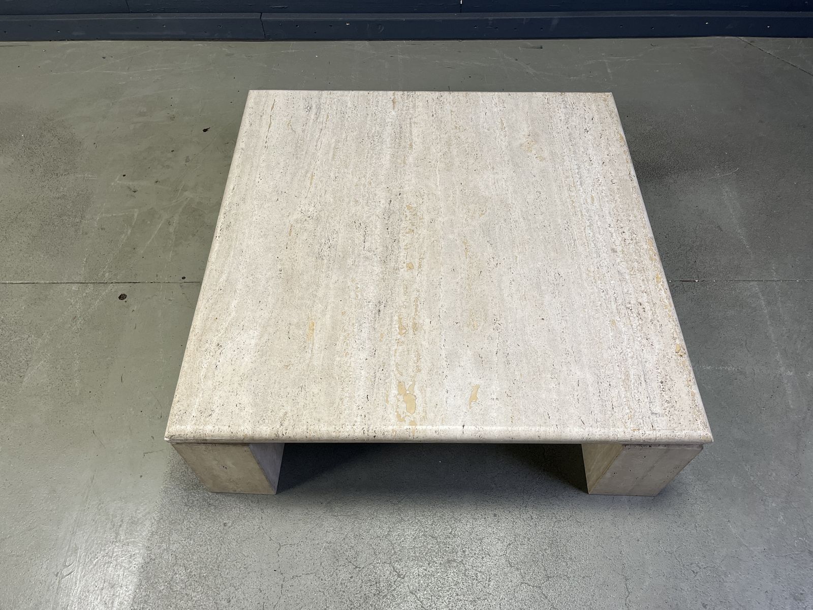 Vintage Travertine Coffee Table, 1970s   Italy photo Furniture