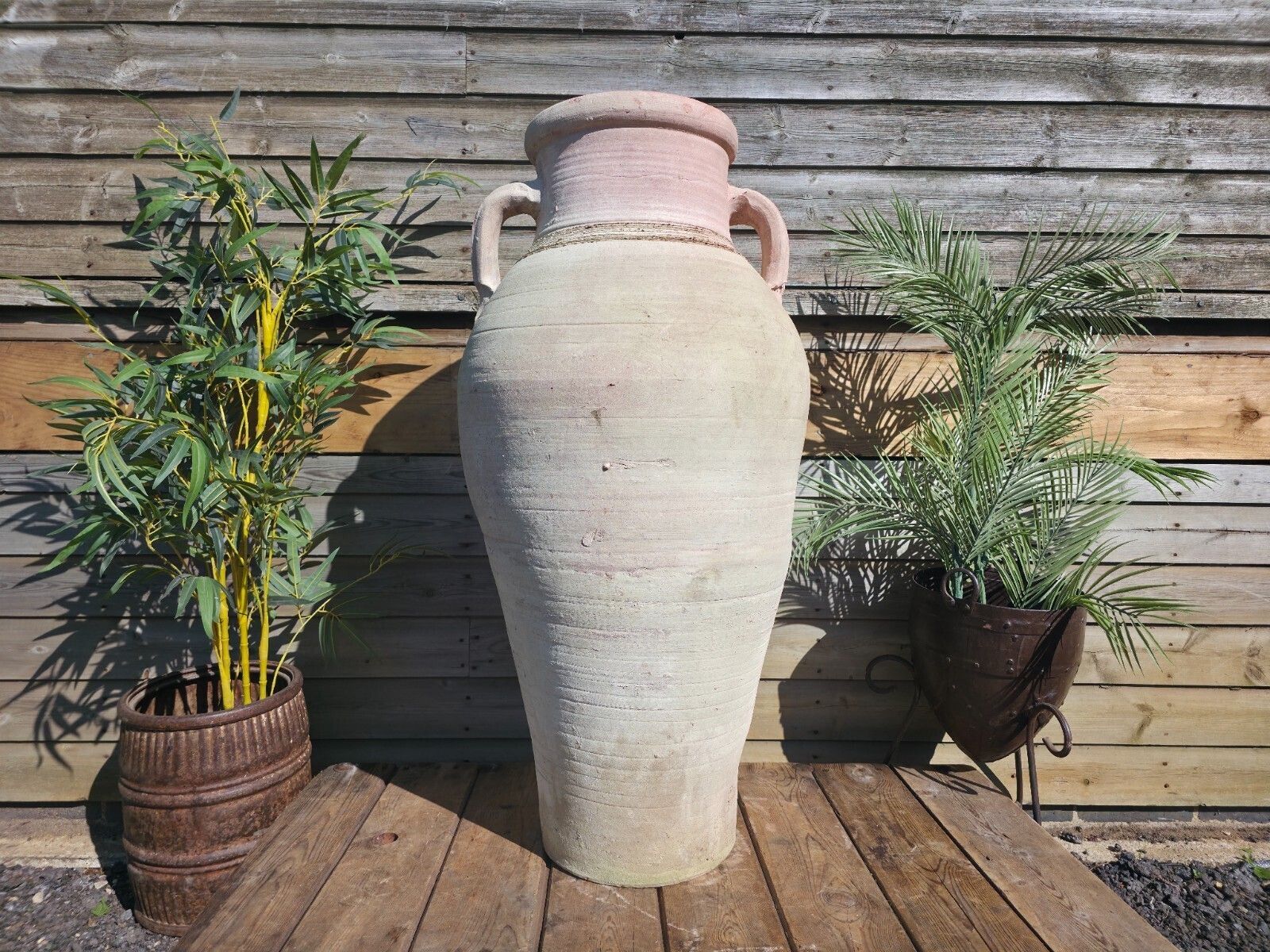Very Large Rustic Mediterranean Terracotta Pot Roman Greek Urn Garden Amphora