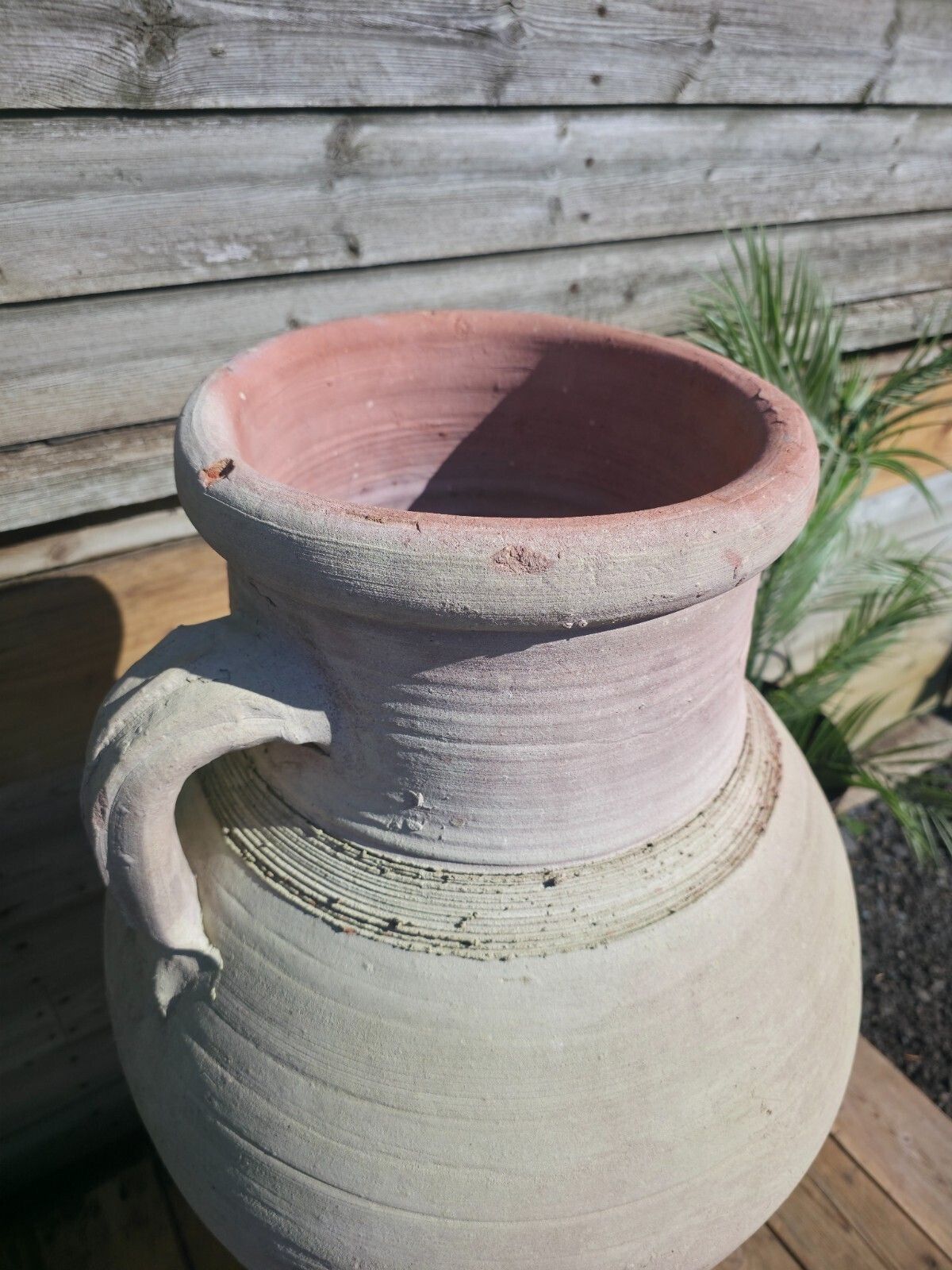 Very Large Rustic Mediterranean Terracotta Pot Roman Greek Urn Garden Amphora photo Garden Decor
