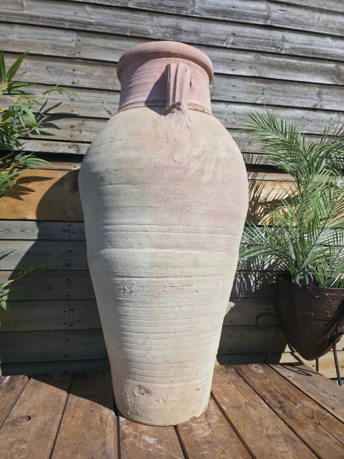 Very Large Rustic Mediterranean Terracotta Pot Roman Greek Urn Garden Amphora photo buy