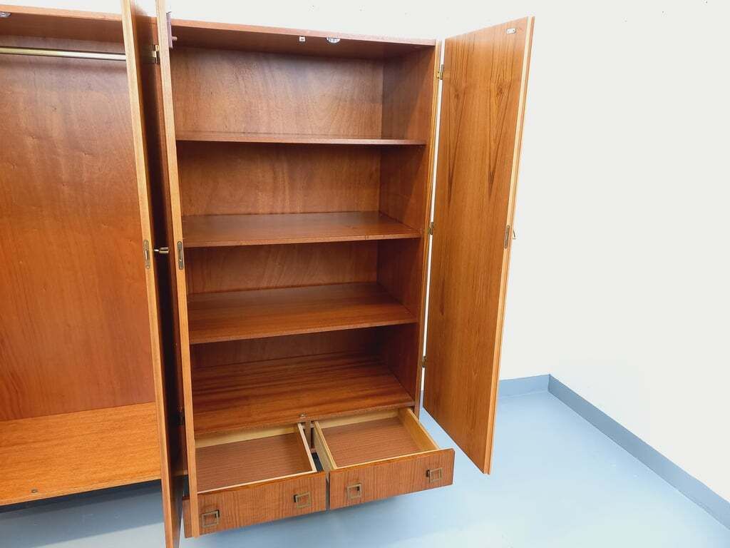 2509.0 Modernist 1960s Wardrobe In Teak And Metal photo