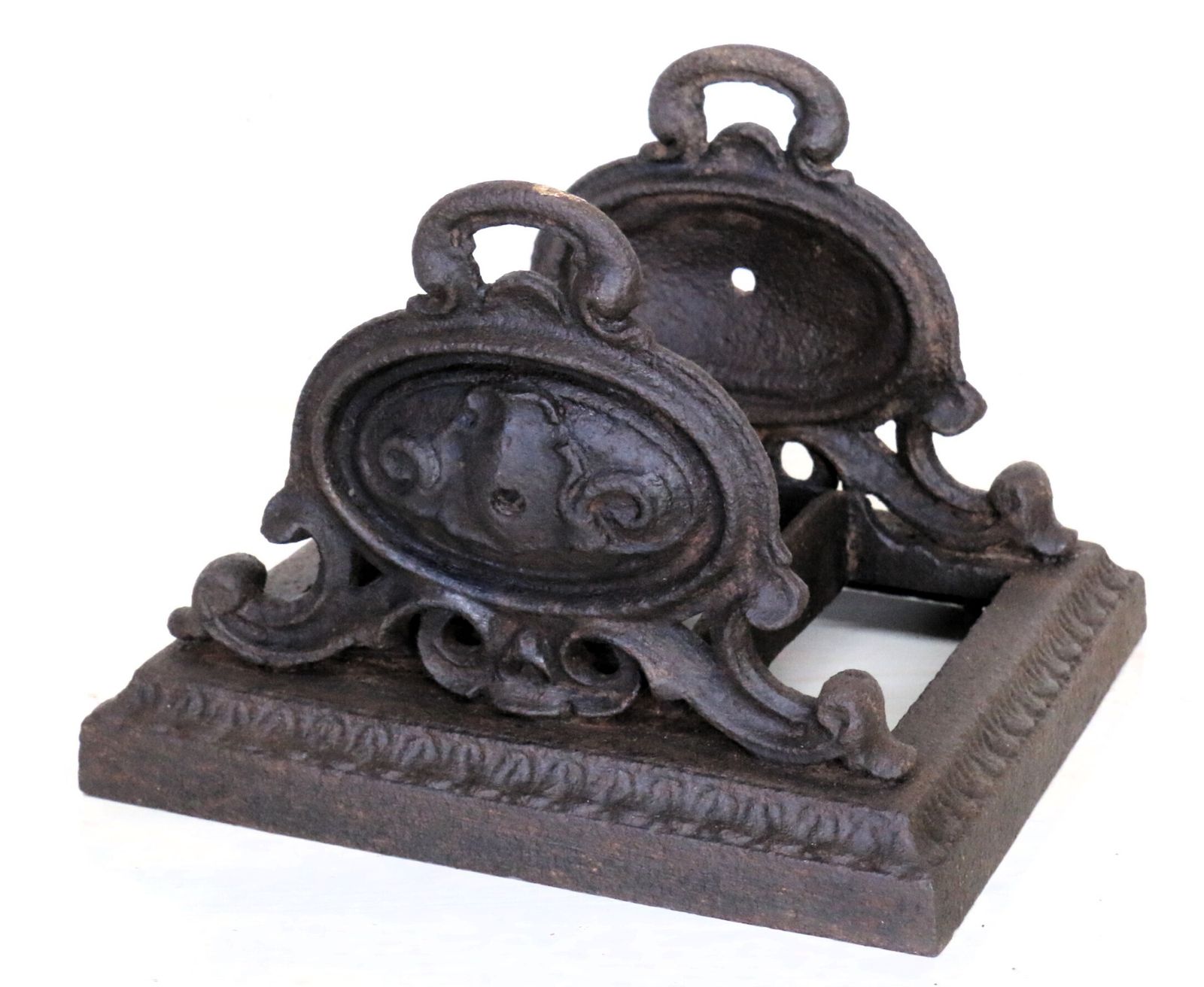 An Antique 1800's Cast Iron Boot Scraper Garden Salvage photo Garden Decor