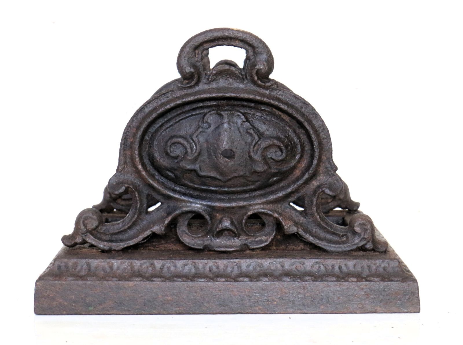 An Antique 1800's Cast Iron Boot Scraper Garden Salvage photo vinterior