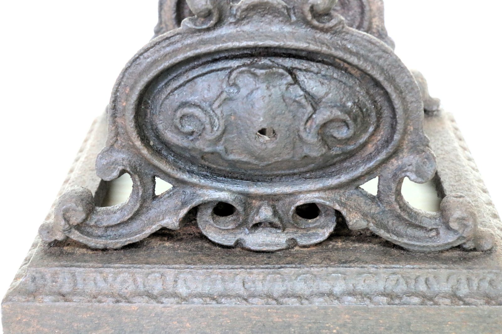 An Antique 1800's Cast Iron Boot Scraper Garden Salvage photo vintage