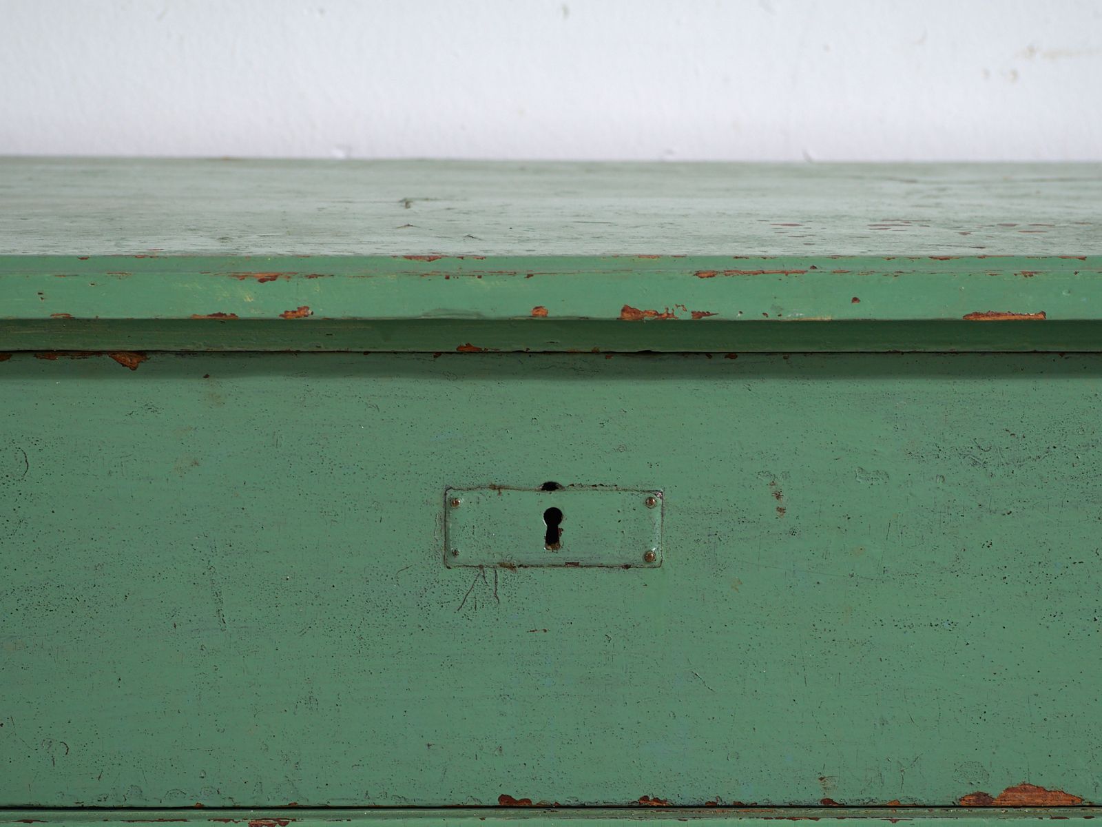 Central European Chest Of Drawers With Original Green Paint – Tyrol, Circa 1890 photo vintage
