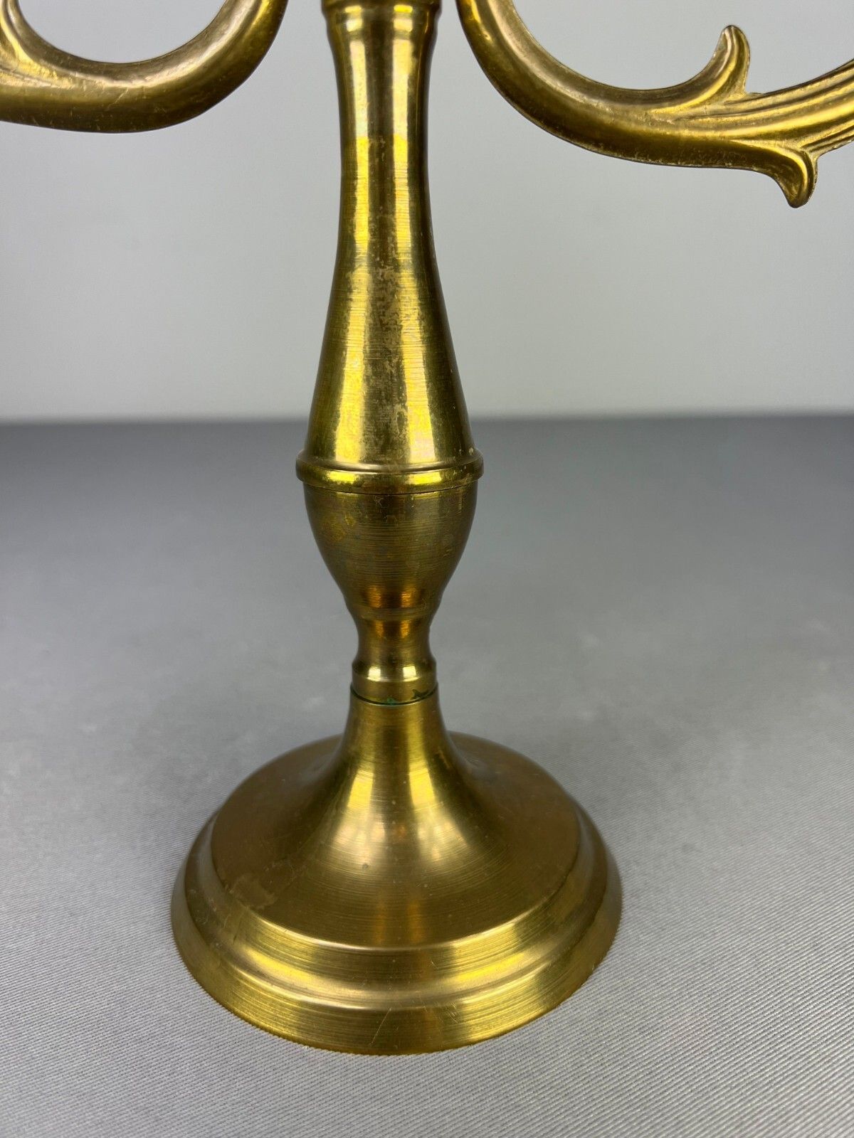 Candelabra Vintage French Style Brass Three Arm Candle Holder Lot 5161 photo Home Decor