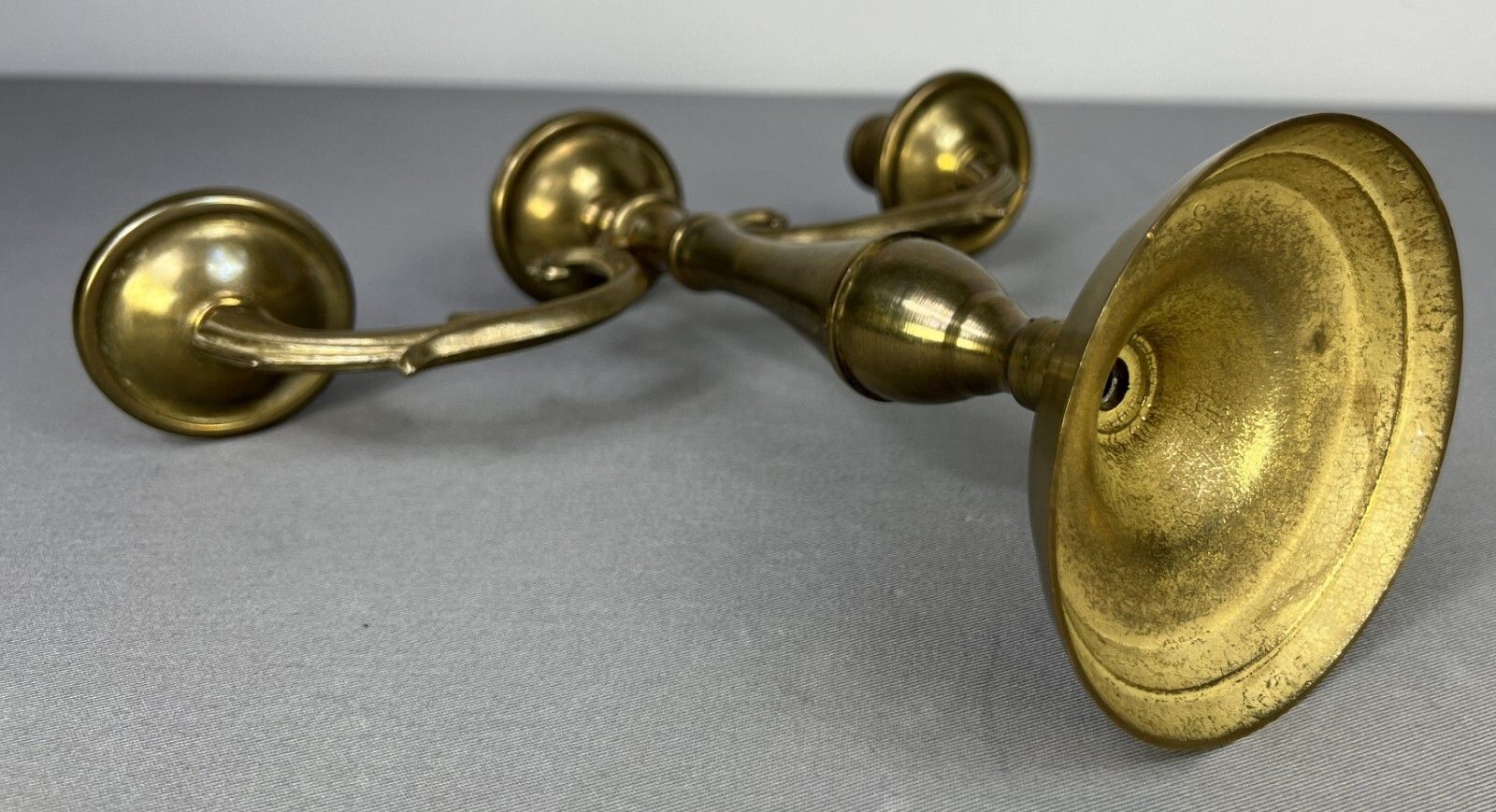 Candelabra Vintage French Style Brass Three Arm Candle Holder Lot 5161 photo buy