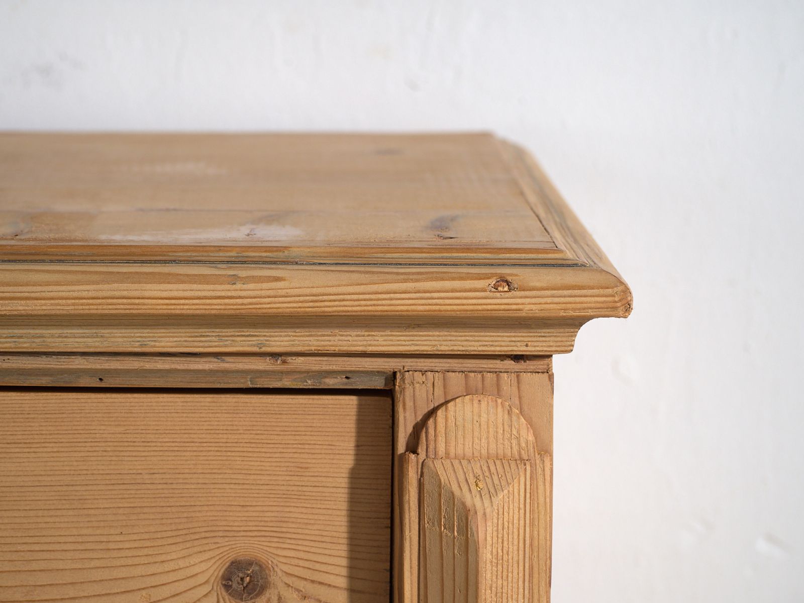 Tall Central European Chest Of Four Drawers In Washed Pine – Central Europe, Circa 1900 photo buy