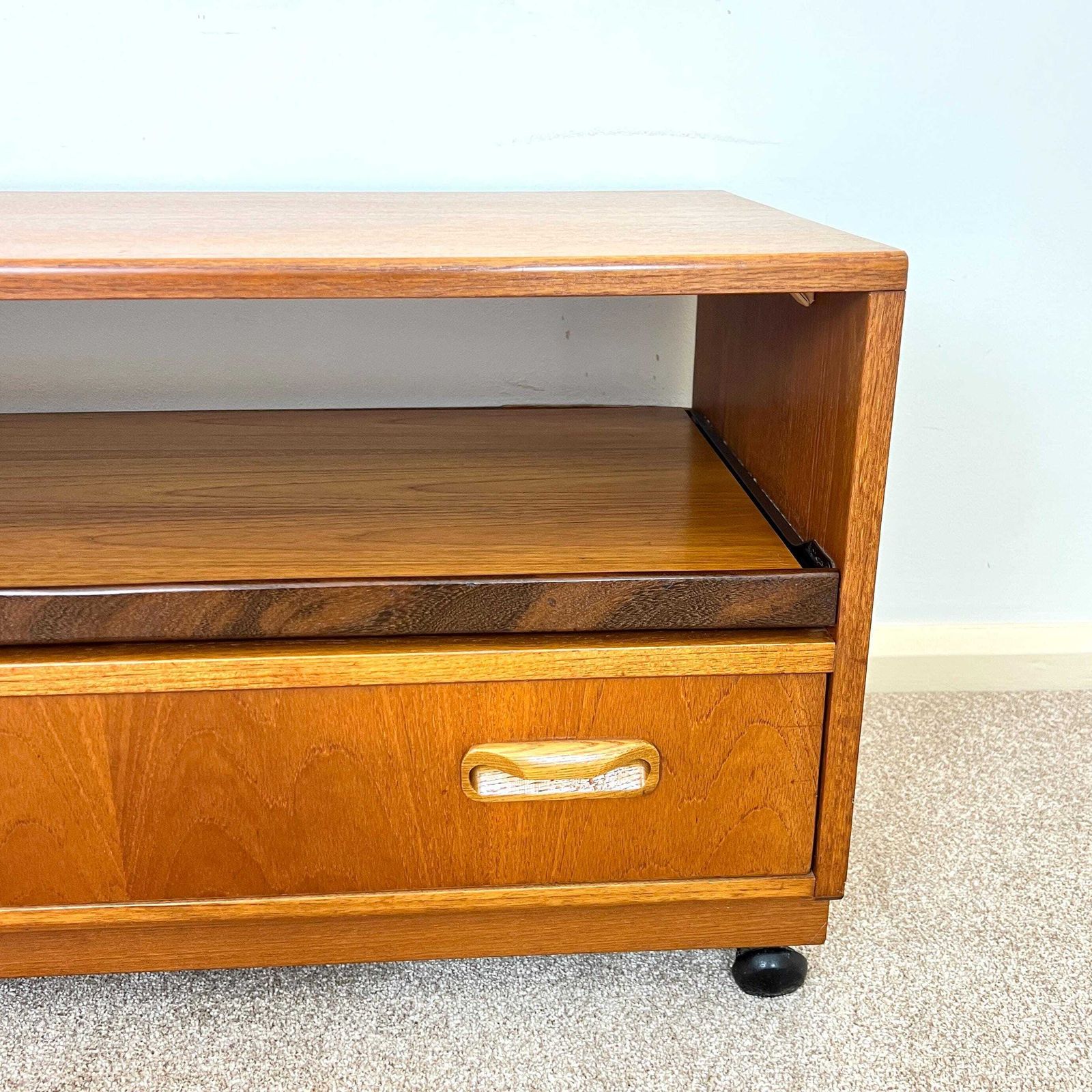 G Plan Mid Century Teak Media Unit , Tv Trolley With Storage photo Furniture