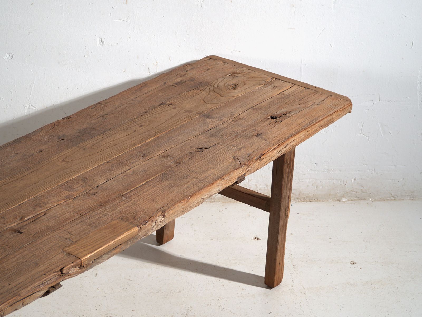 Antique Bench Table In Solid Wood – Shandong, Circa 1930 photo furniture