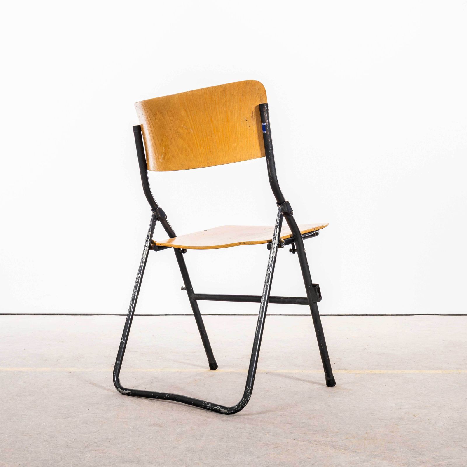 Furniture 1960's Original German Folding University Dining Chairs   Set Of Six photo