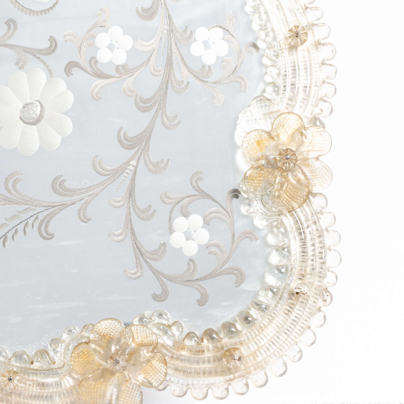 Large Scale Decorative Antique Venetian Mirror photo Home Decor