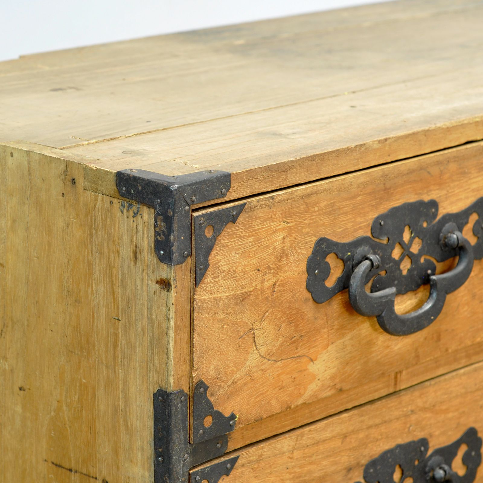 Japanese Tansu Chest Of Drawers, Circa 1870 photo vintage