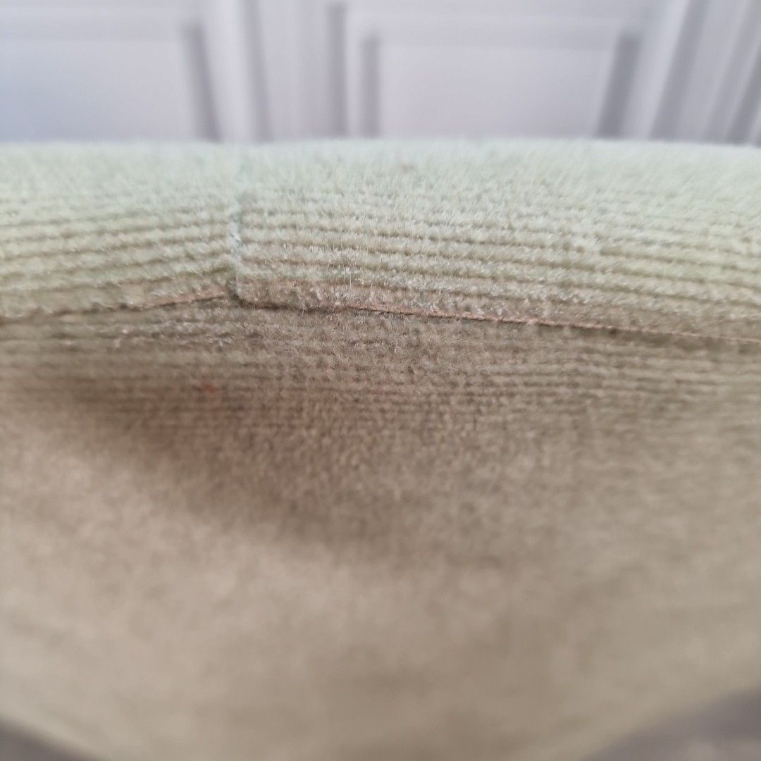 photo vintage Vintage Sherborne Accent Chair Upholstered Slipper Bedroom Dressing Seat Retro