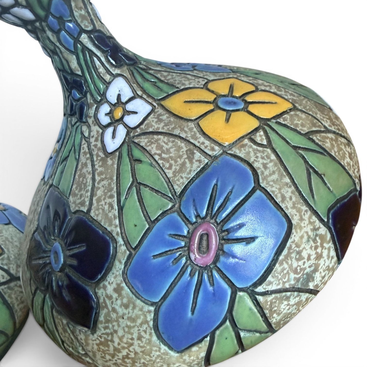 A Pair Of Amphora Porcelain Flower Vases, Austria, C.1920 photo 295.0