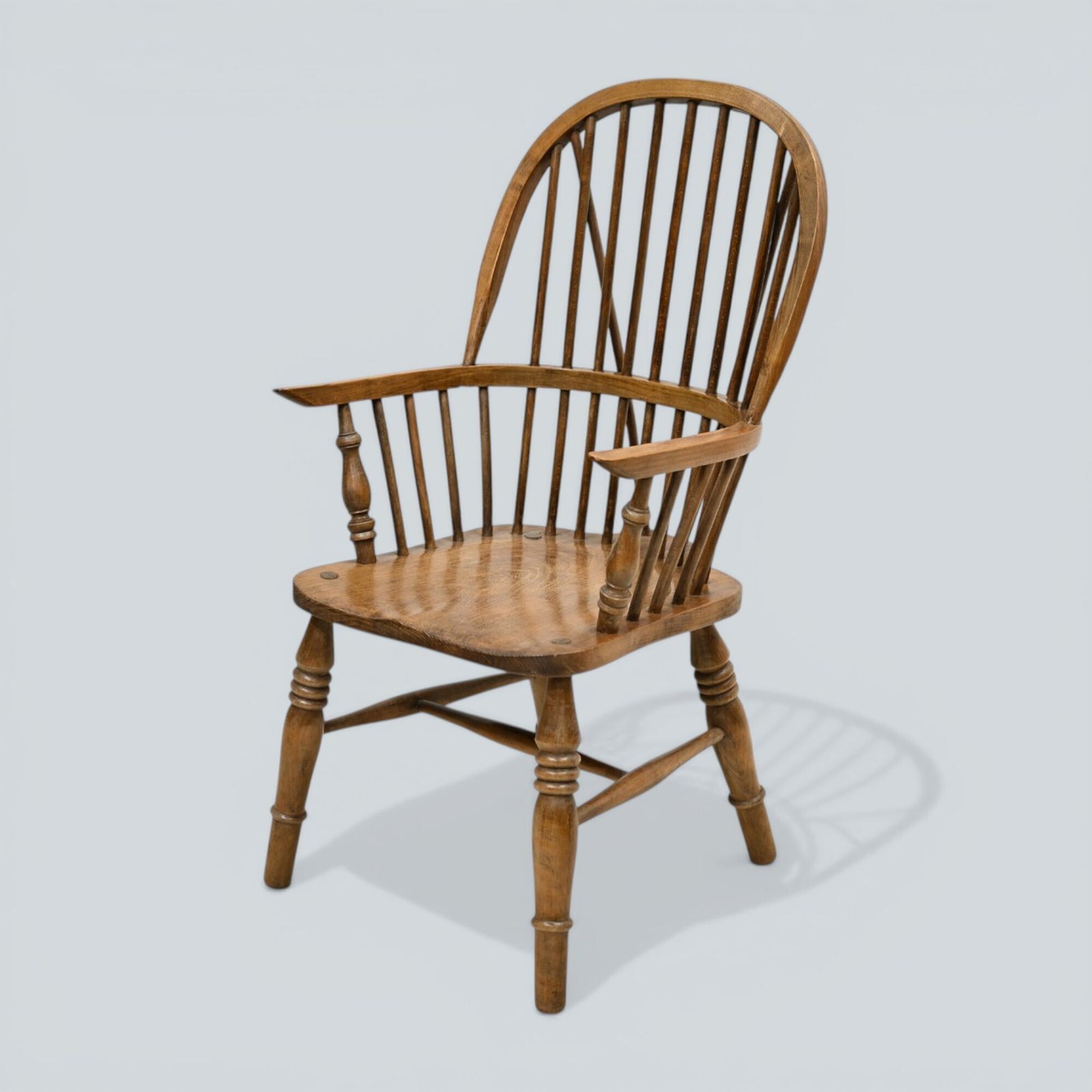 Stick Back Windsor Chair Elm And Beech Antique Bow Back Carver Free Uk Delivery* photo furniture